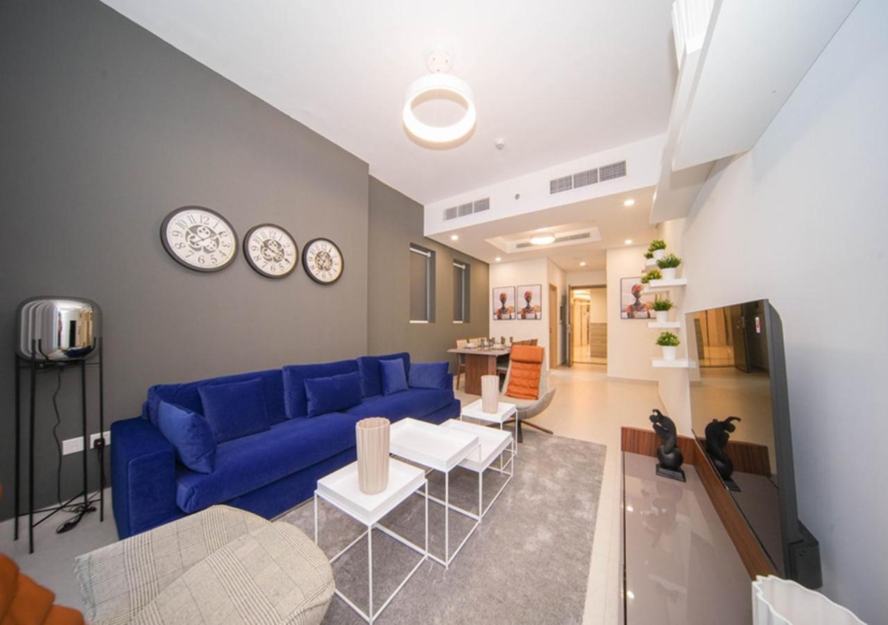 Elegant 2Br View With Rooftop Pool The Bay Dubai Exterior foto